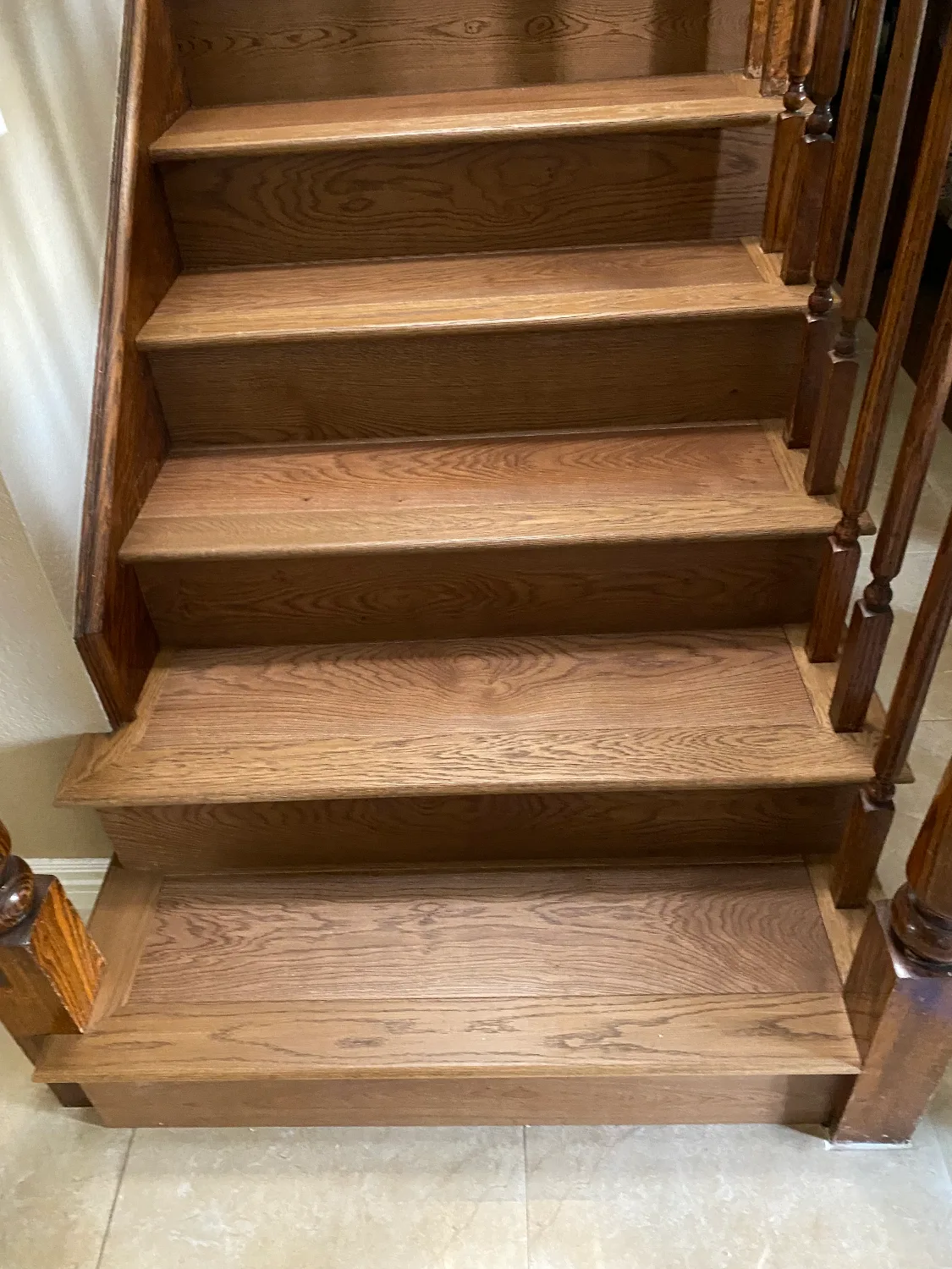 Panaget Diva 184 Cuir French oak hardwood stair treads and risers
