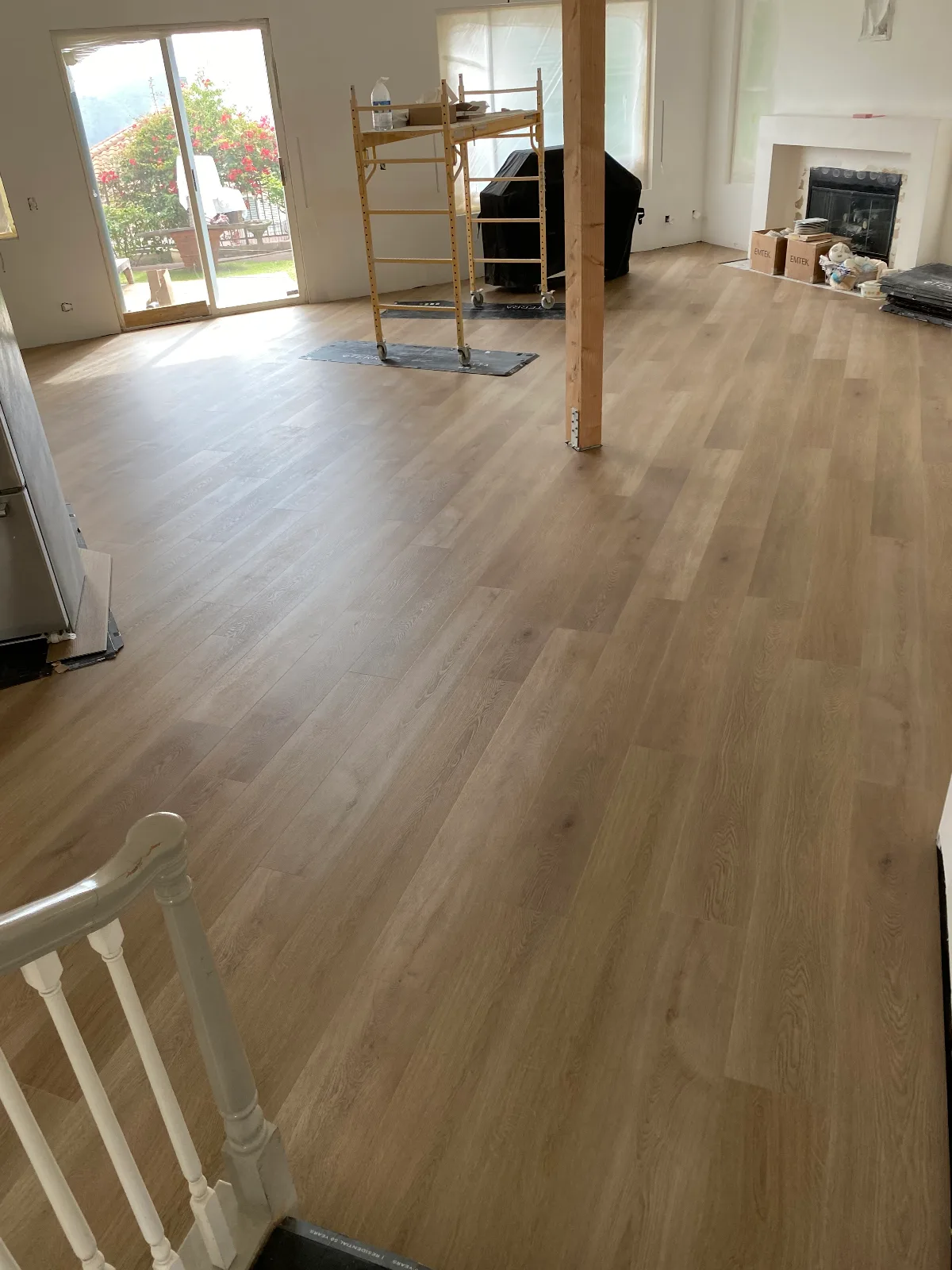 Gaia Athena wide-plank SPC vinyl flooring in a finished room