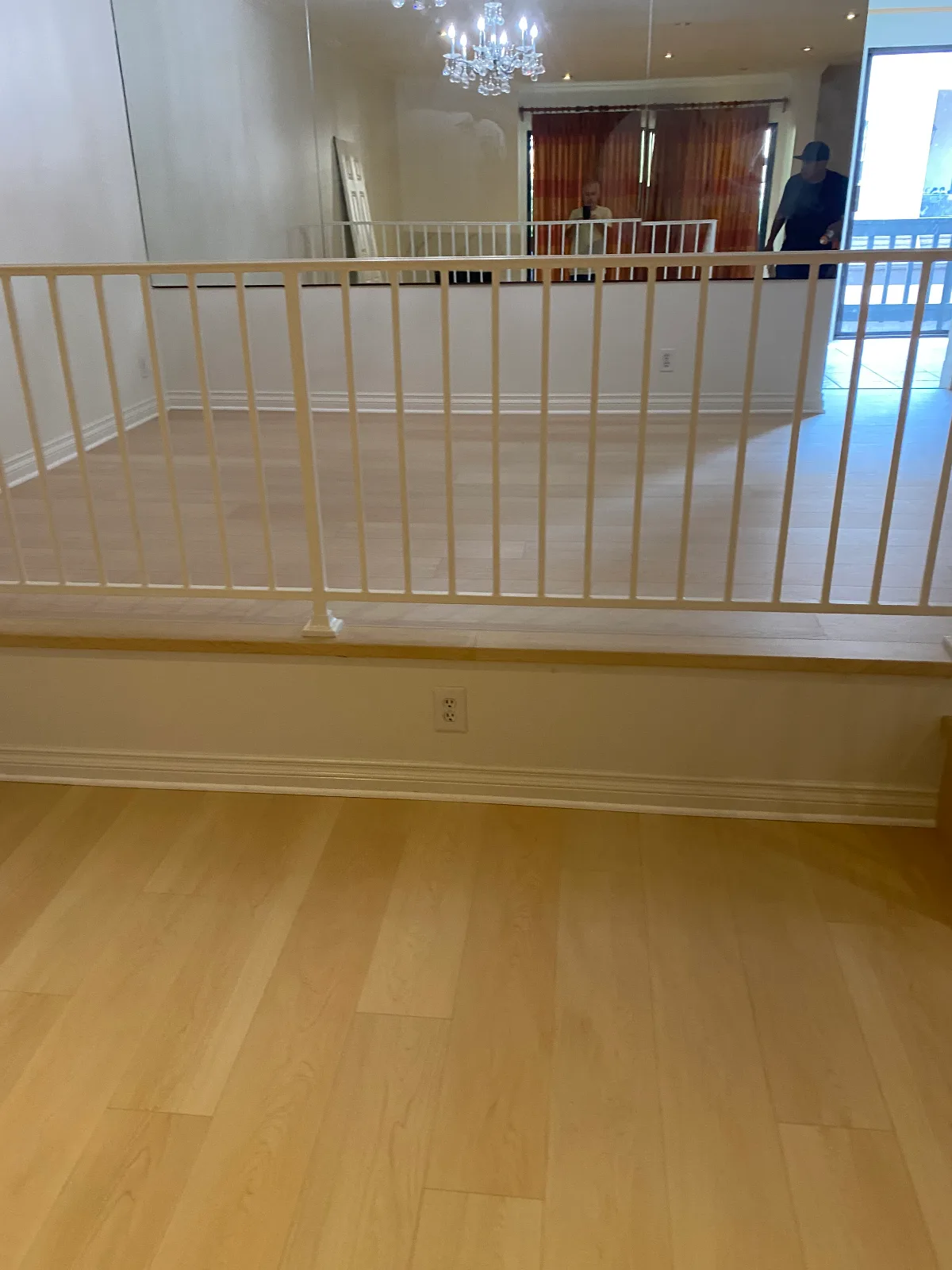 Gaia Nearwood Natura maple laminate flooring in a Woodland Hills home