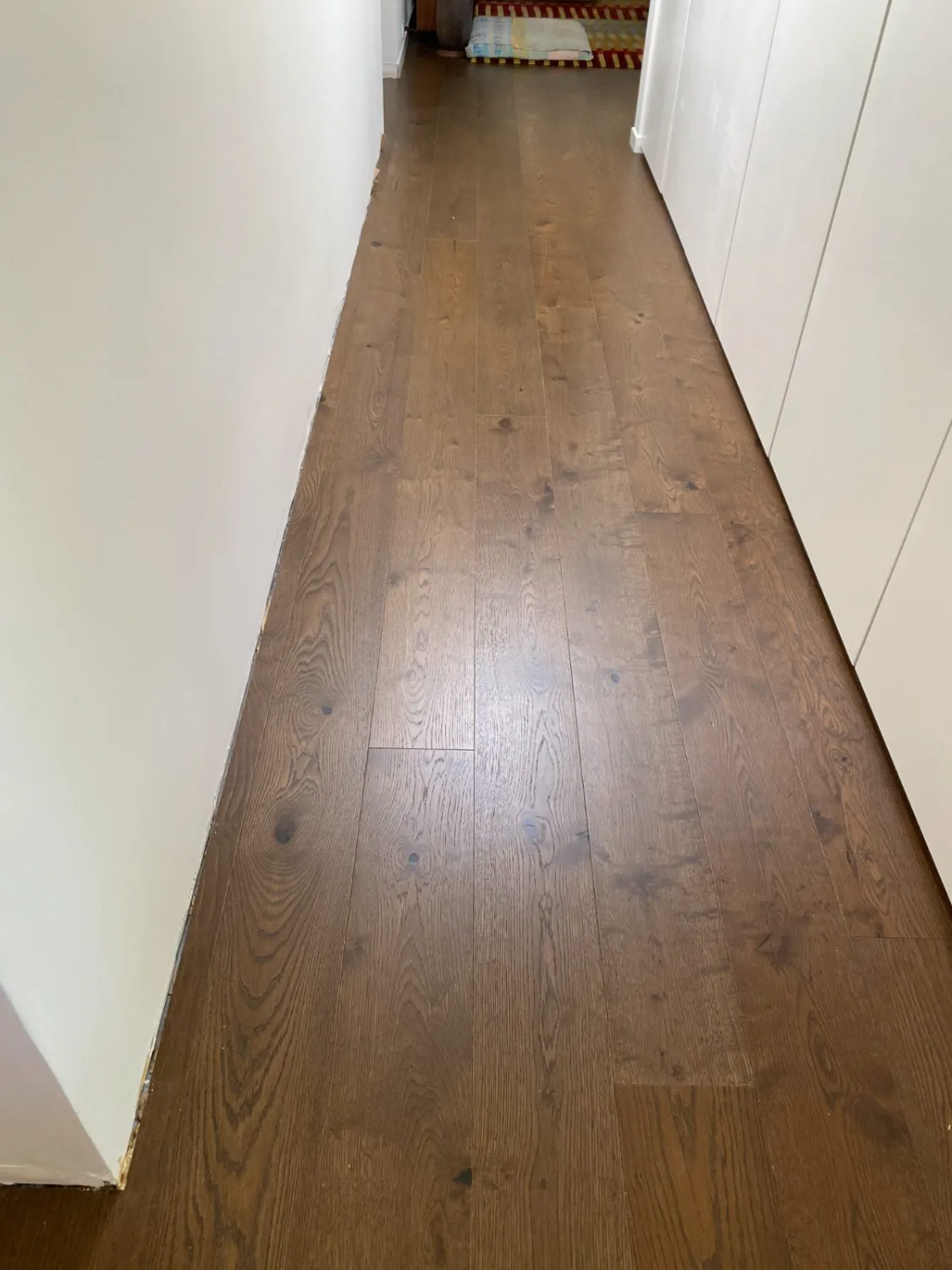 Hallway · Dark Oak hardwood flooring by EKO FLOORING