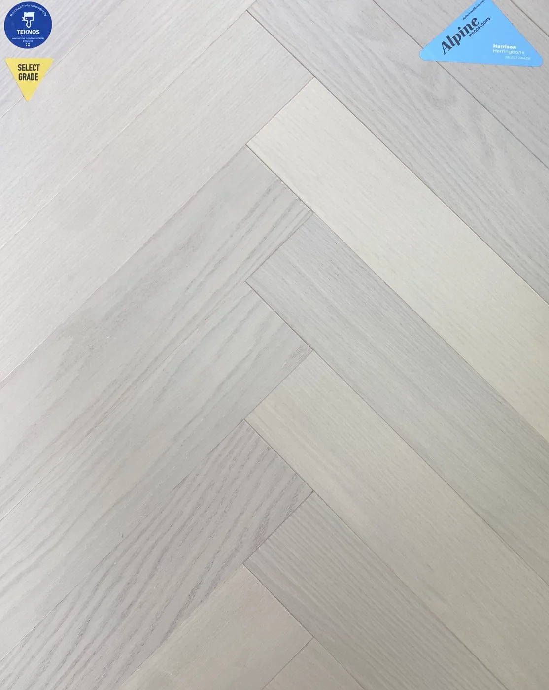 Alpine Harrison Herringbone flooring sample