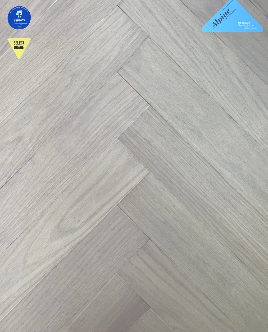 Alpine Rockwell Herringbone flooring sample