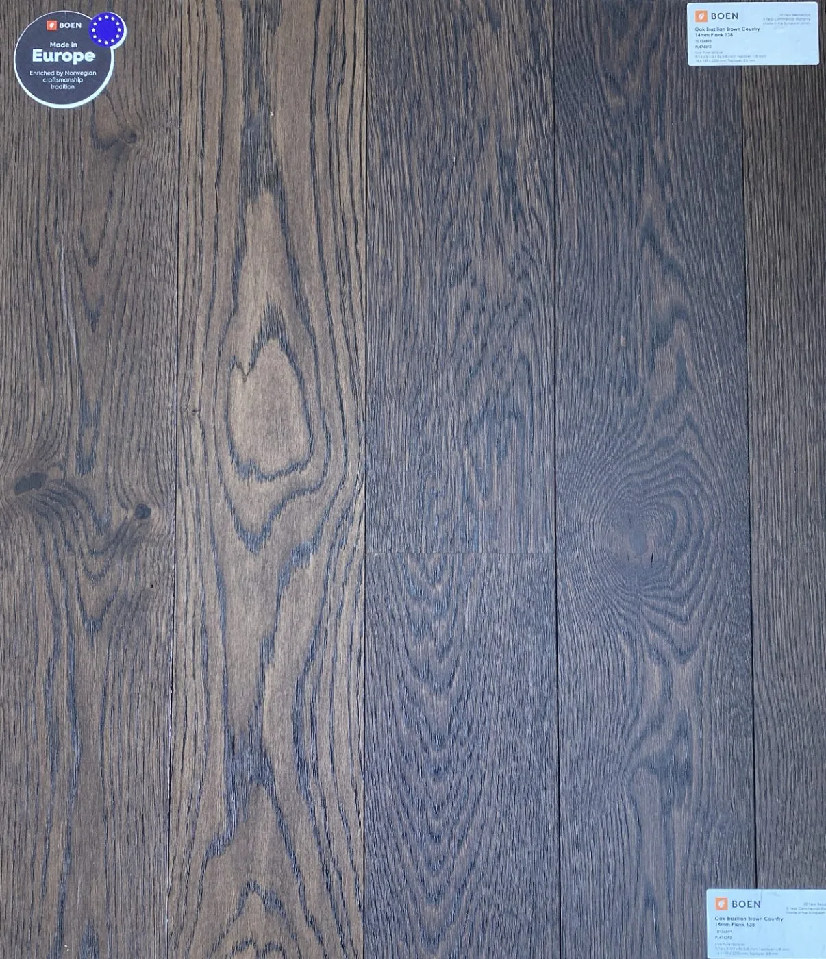 Boen Brazilian Brown Country flooring sample