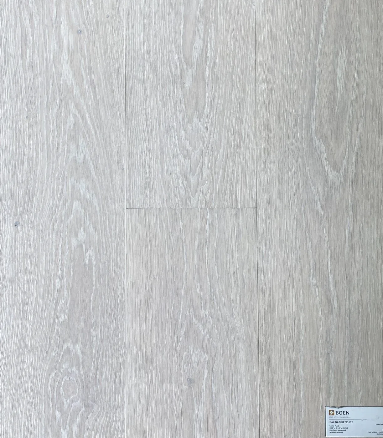 Boen Oak Nature White flooring sample
