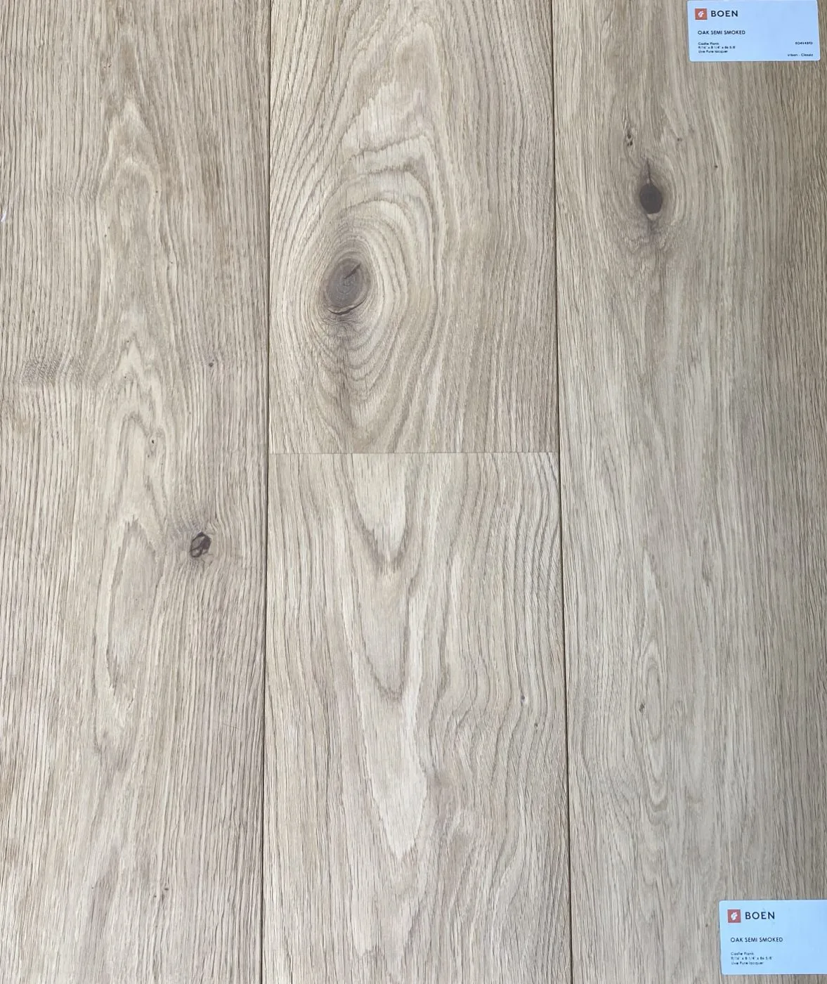 Boen Oak Semi Smoked flooring sample