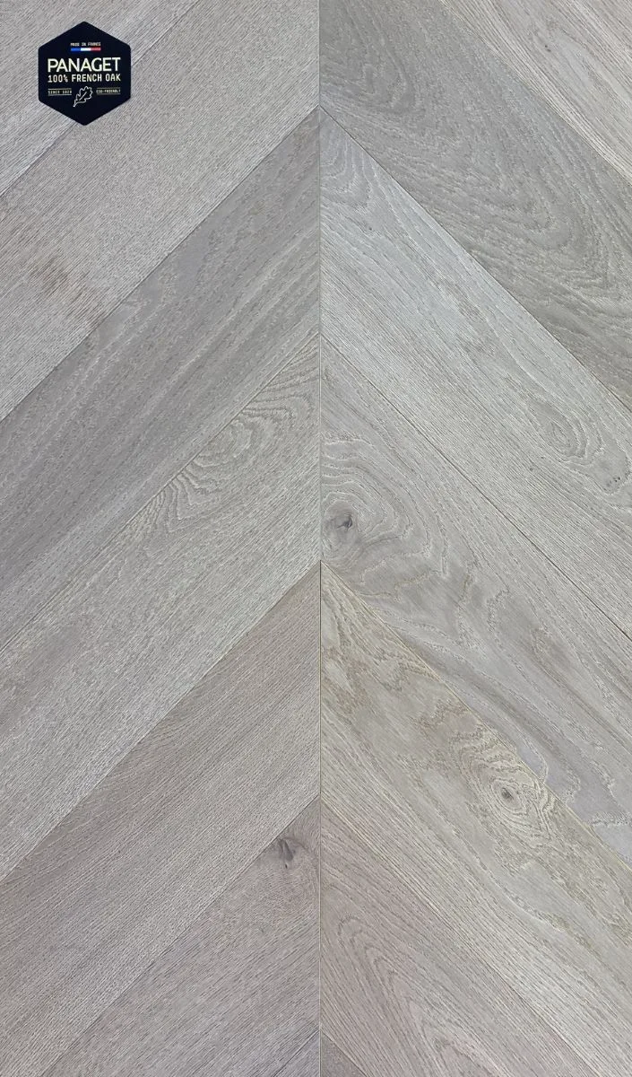 Panaget Chevron Creme flooring sample