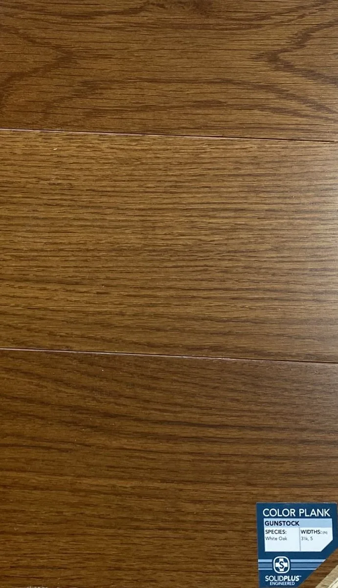 Somerset Color Plank Collection Engineered Gunstock flooring sample