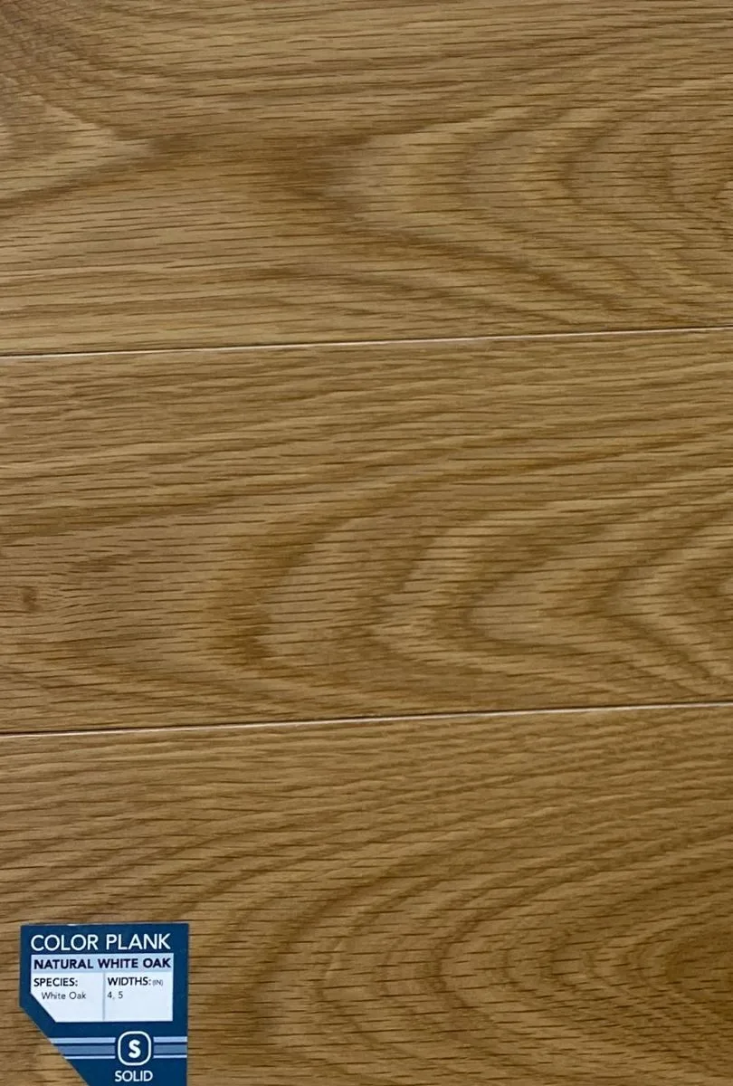 Somerset Color Plank Collection Engineered Natural White Oak flooring sample