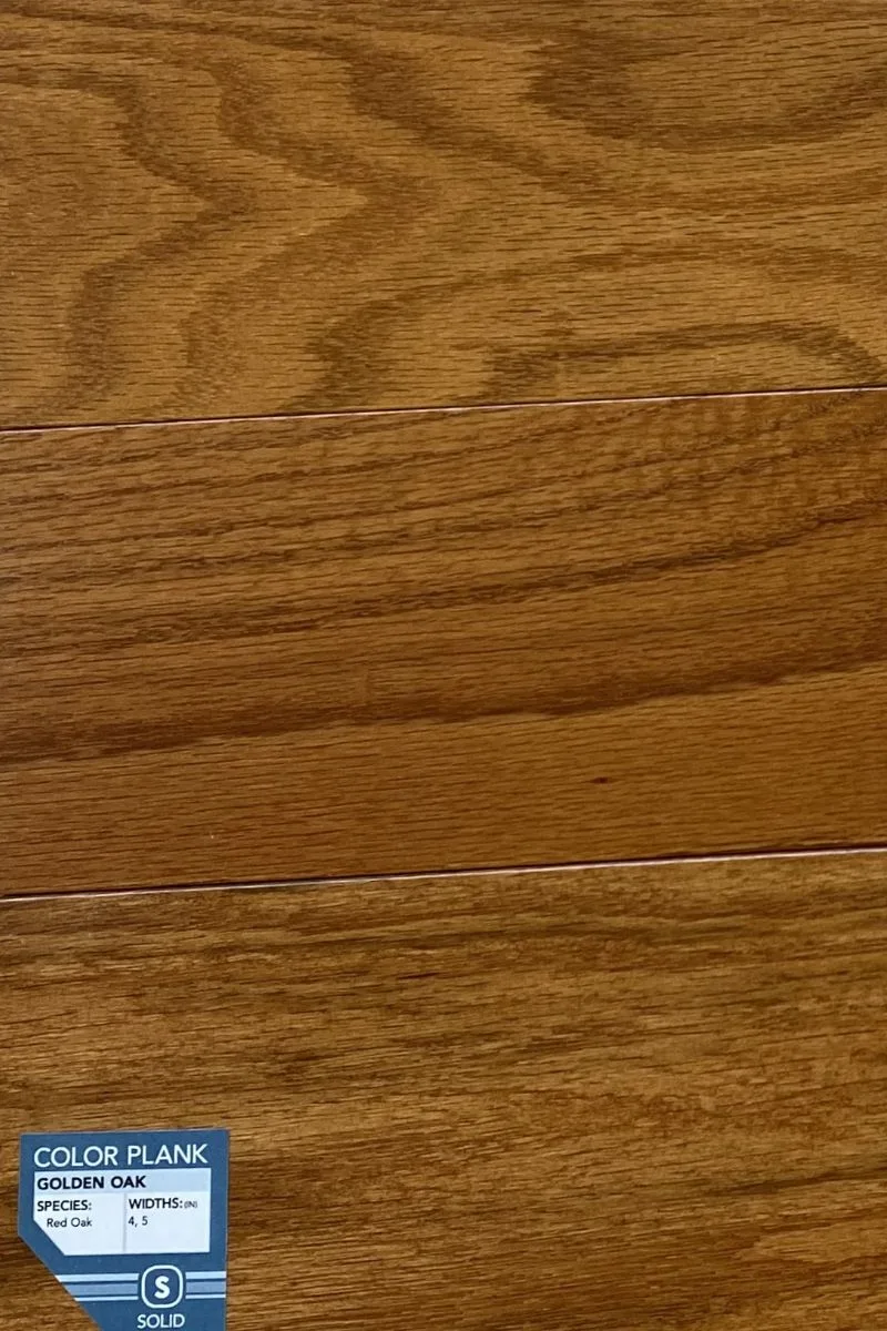Somerset Color Plank Collection Solid Golden Oak flooring sample