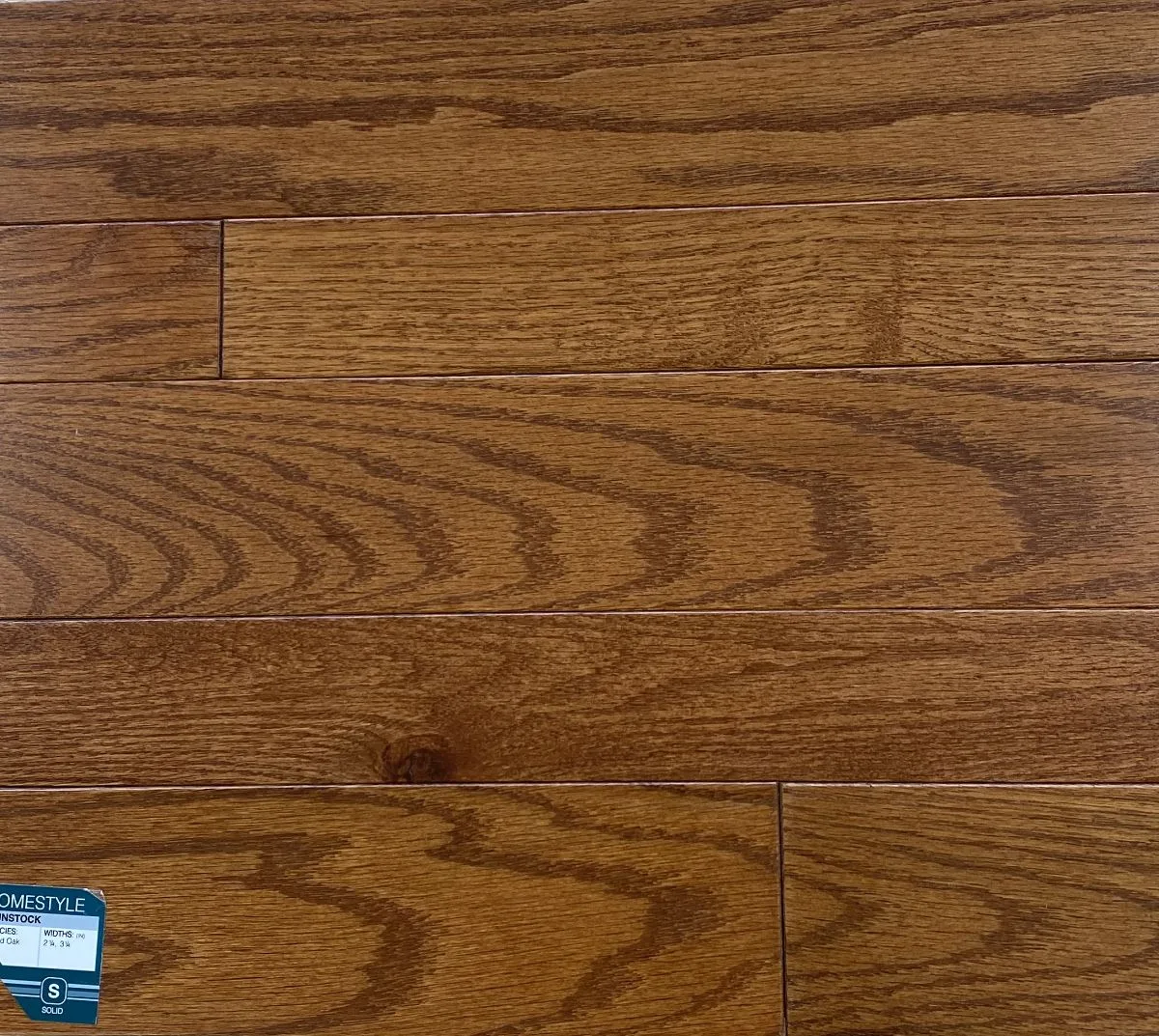 Somerset Color Plank Collection Solid Gunstock flooring sample