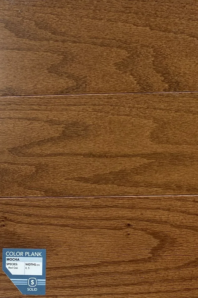 Somerset Color Plank Collection Solid Mocha flooring sample
