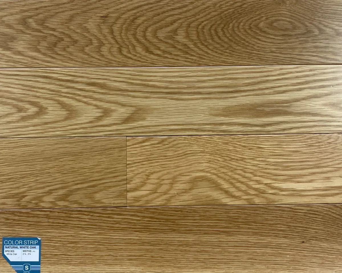 Somerset Color Plank Collection Solid Natural White Oak flooring sample